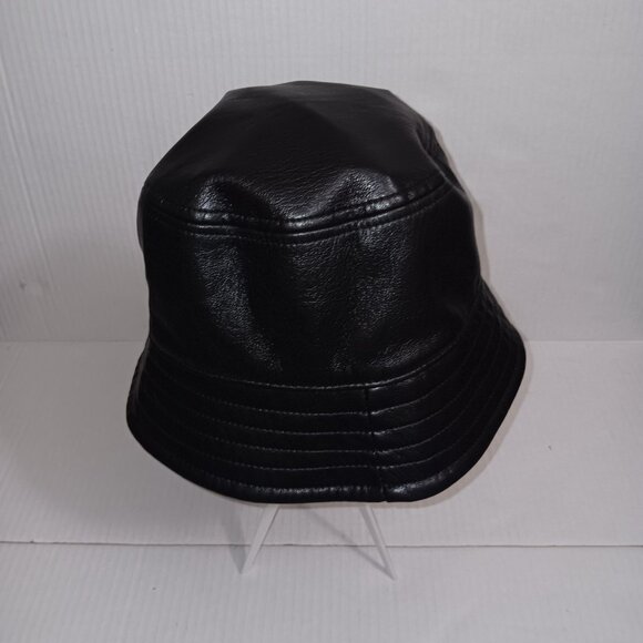 ARITIZIA BABATON FAUX LEATHER SANDRA BUCKET HAT SIZE M/L - Picture 3 of 10